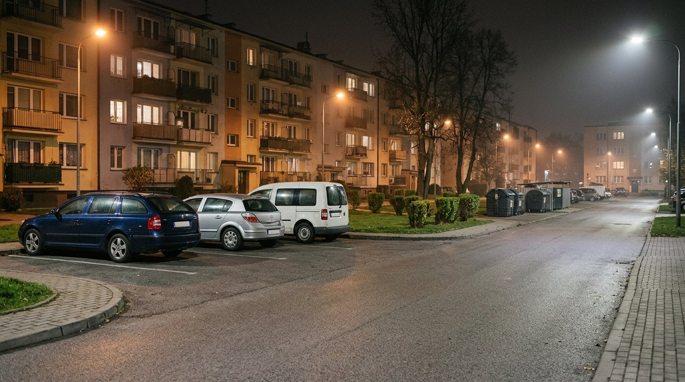 Interwencja służb po pożarze pojazdu elektrycznego w Bielsku-Białej