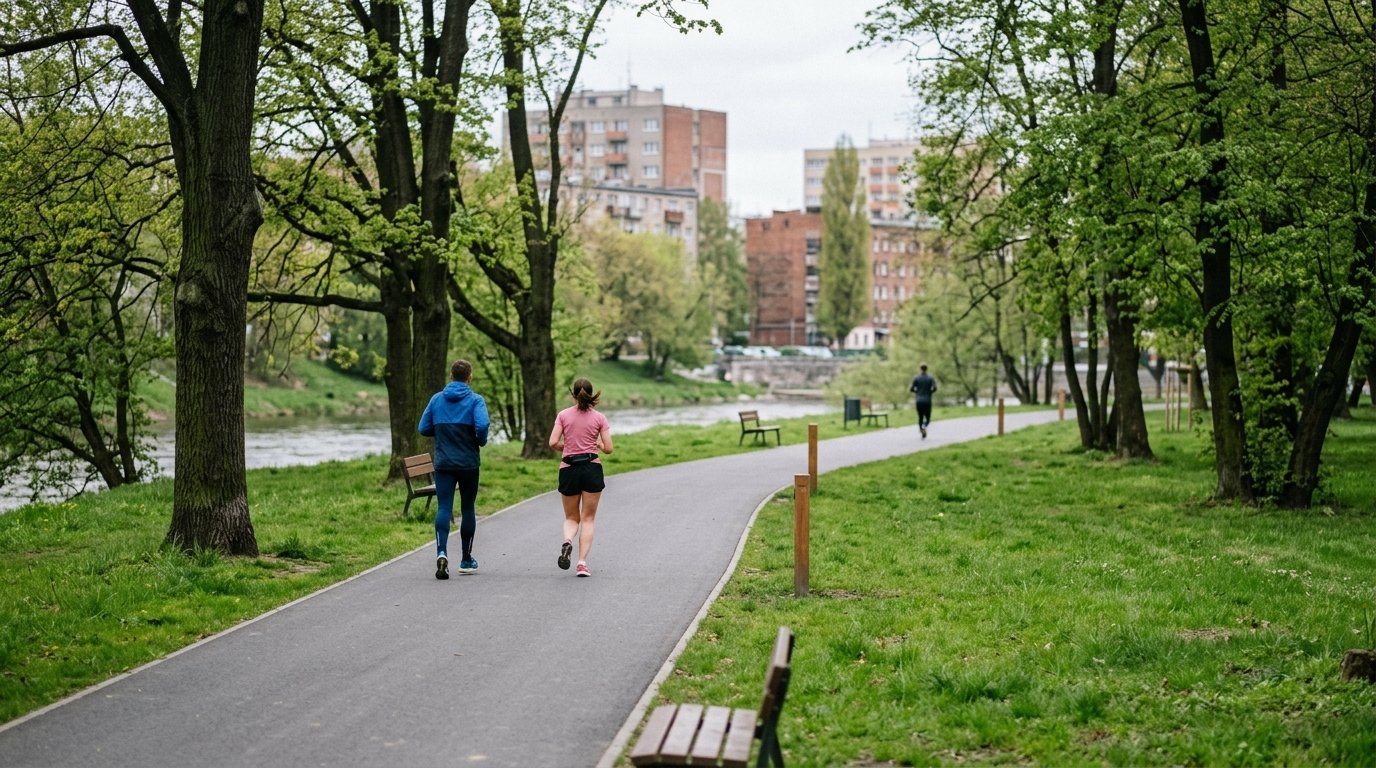 Sieć tras biegowych we Wrocławiu: nowe ścieżki w parkach i nad rzeką