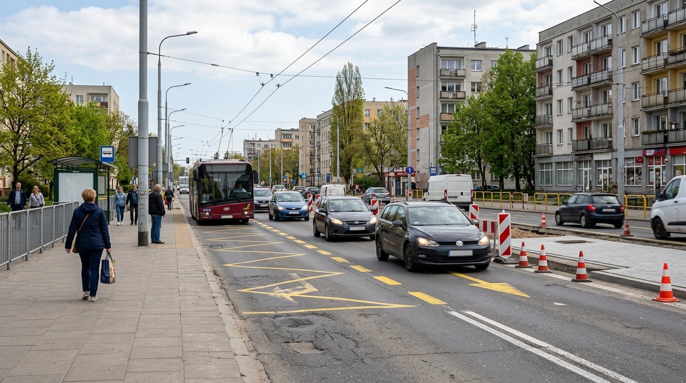 Tymczasowa organizacja ruchu na ul. Chylońskiej