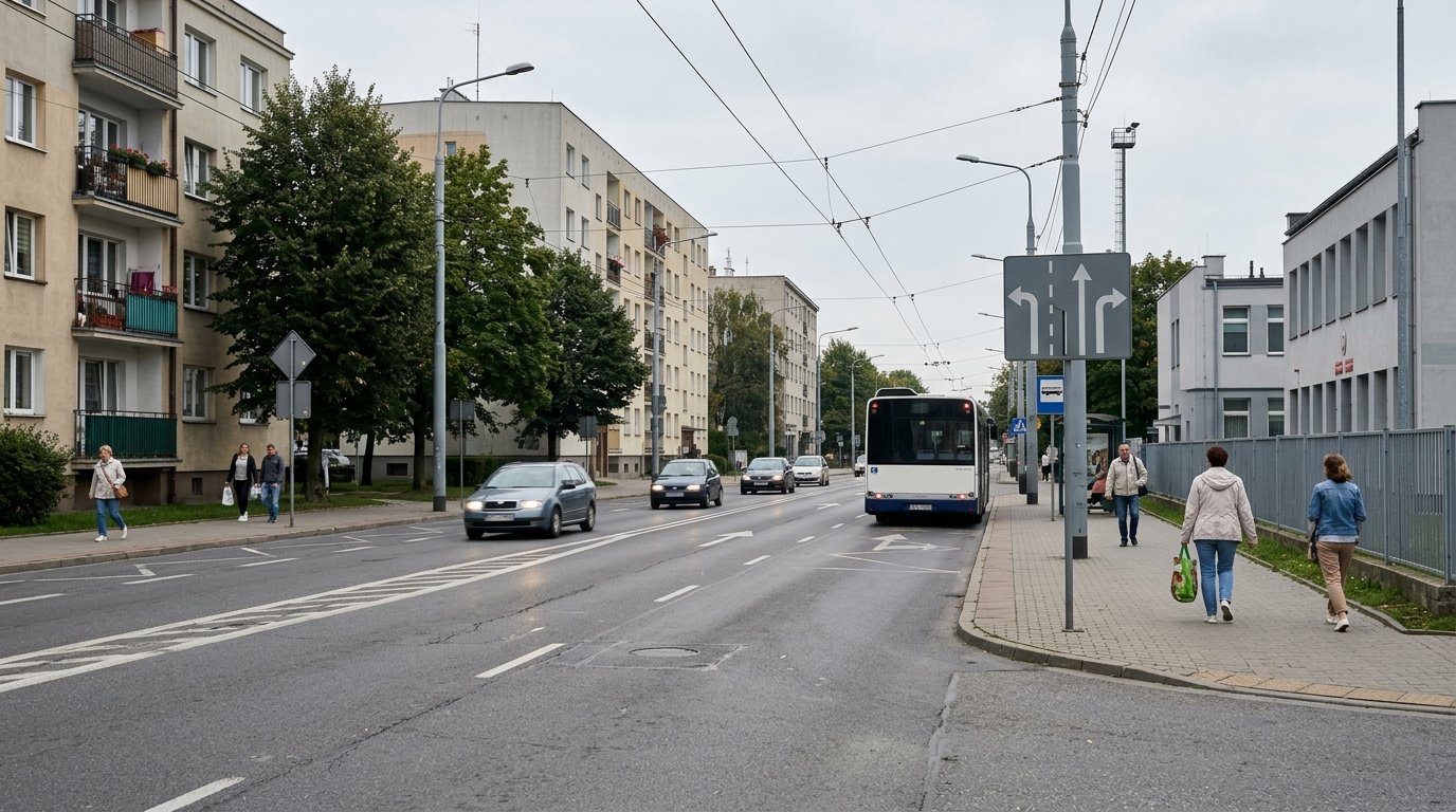 Tymczasowa organizacja ruchu w pobliżu Stadionu Miejskiego w Gdyni