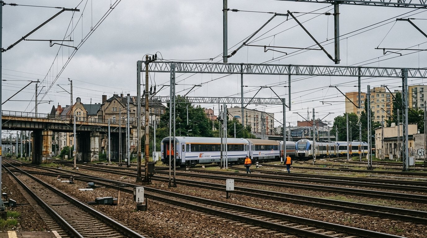 Utrudnienia w ruchu kolejowym we Wrocławiu po zdarzeniu w rejonie węzła Grabiszyn
