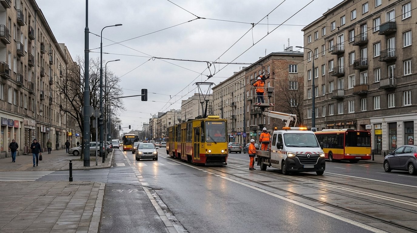 Utrudnienia w ruchu tramwajowym na ul. Marszałkowskiej i gen. W. Andersa