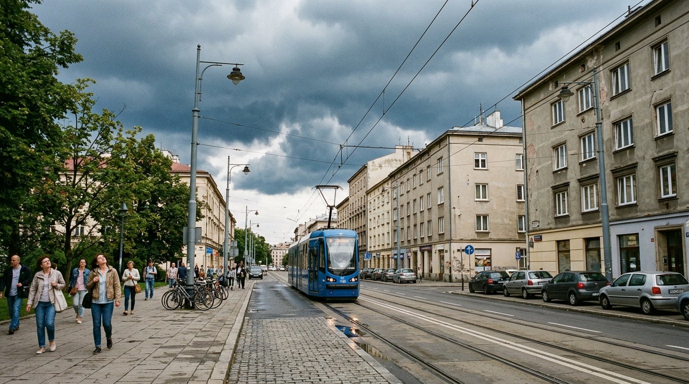 Ostrzeżenie przed burzami dla Krakowa: 1 czerwca