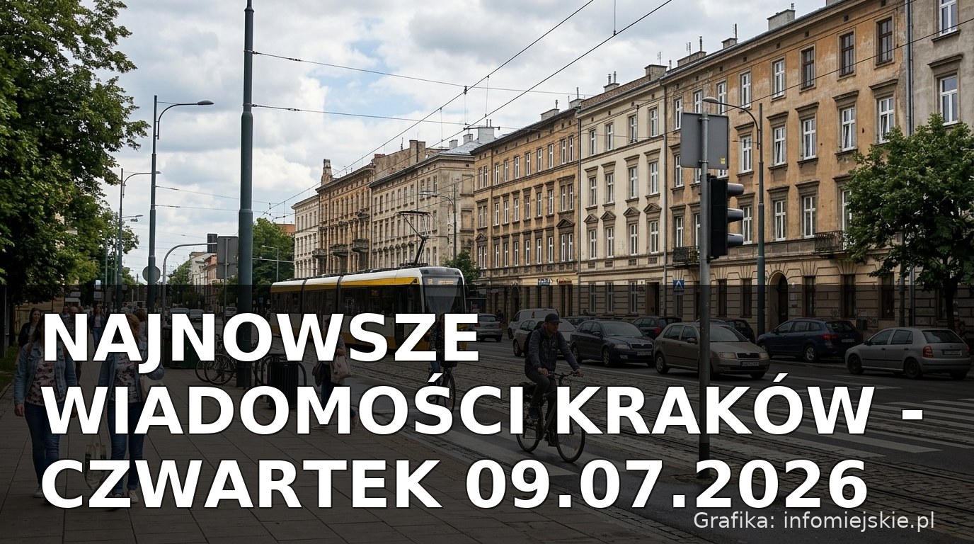 Najnowsze wiadomości Kraków – Czwartek 09.07.2026