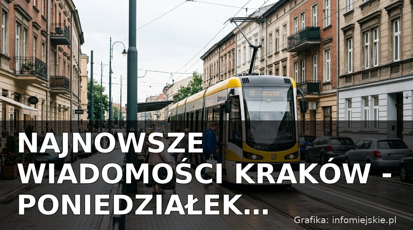 Najnowsze wiadomości Kraków – Poniedziałek 13.07.2026