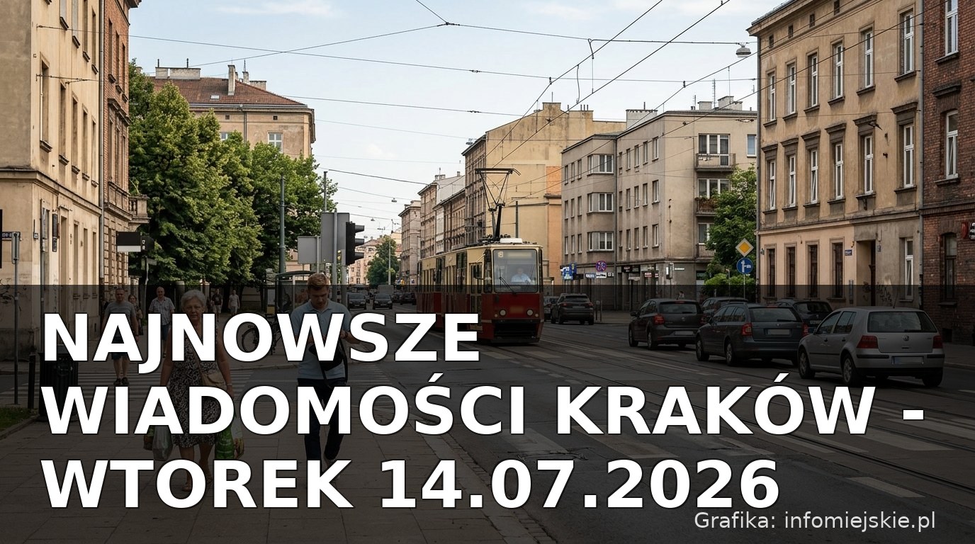 Najnowsze wiadomości Kraków – Wtorek 14.07.2026
