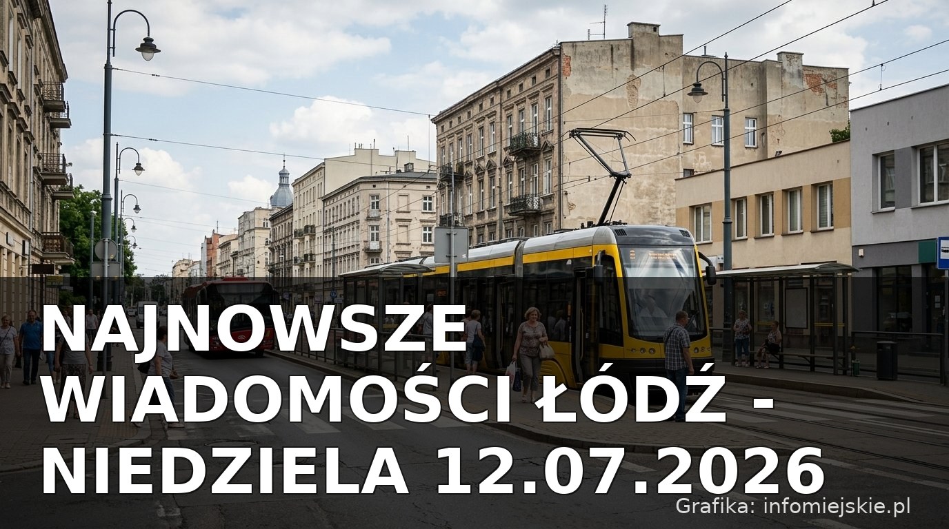 Najnowsze wiadomości Łódź – Niedziela 12.07.2026