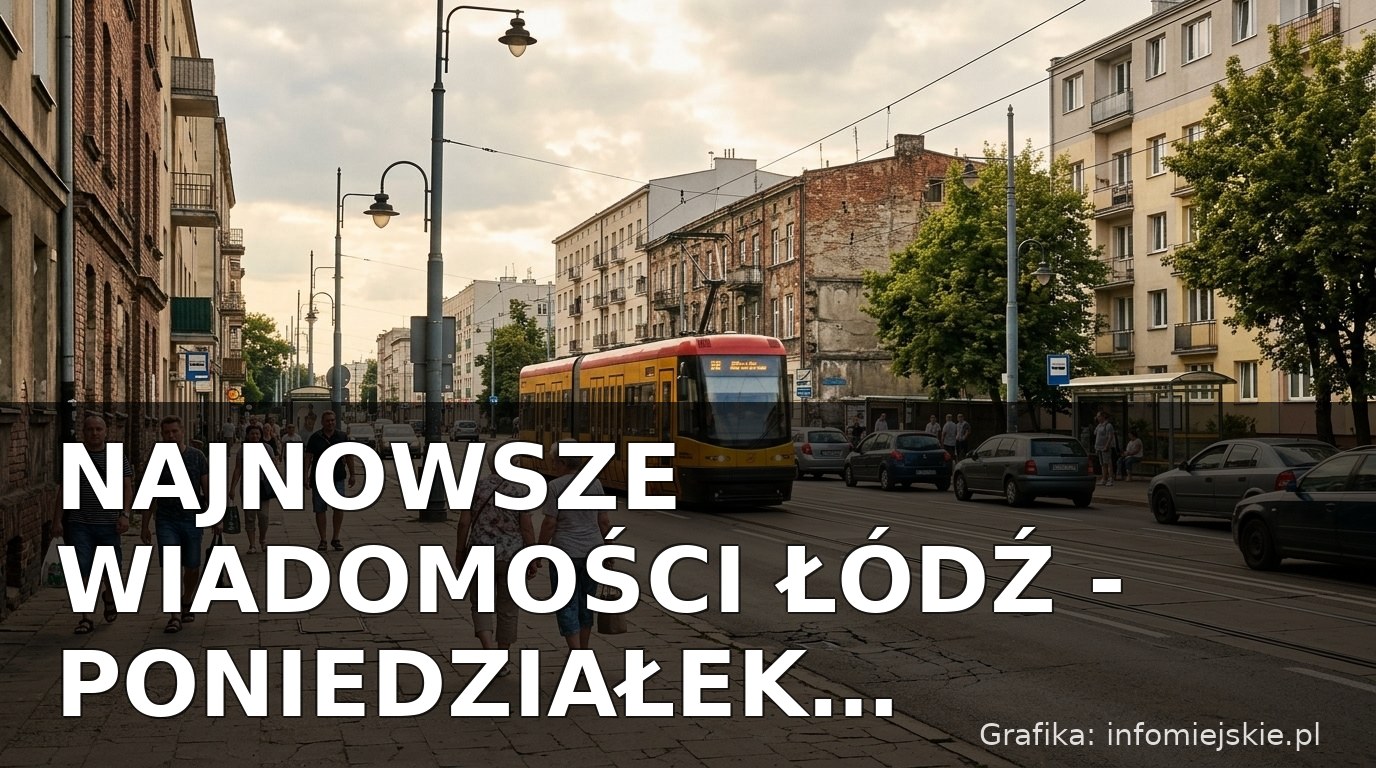 Najnowsze wiadomości Łódź – Poniedziałek 13.07.2026