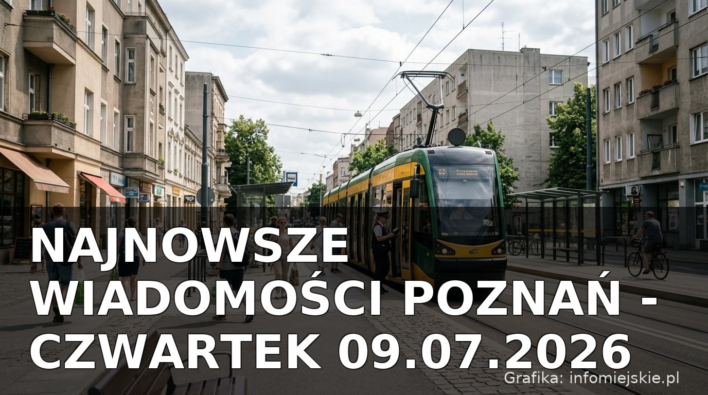 Najnowsze wiadomości Poznań – Czwartek 09.07.2026