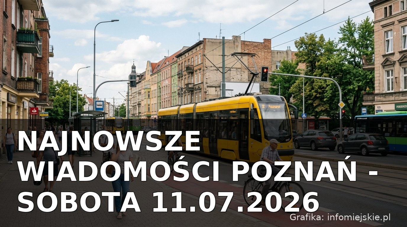 Najnowsze wiadomości Poznań – Sobota 11.07.2026