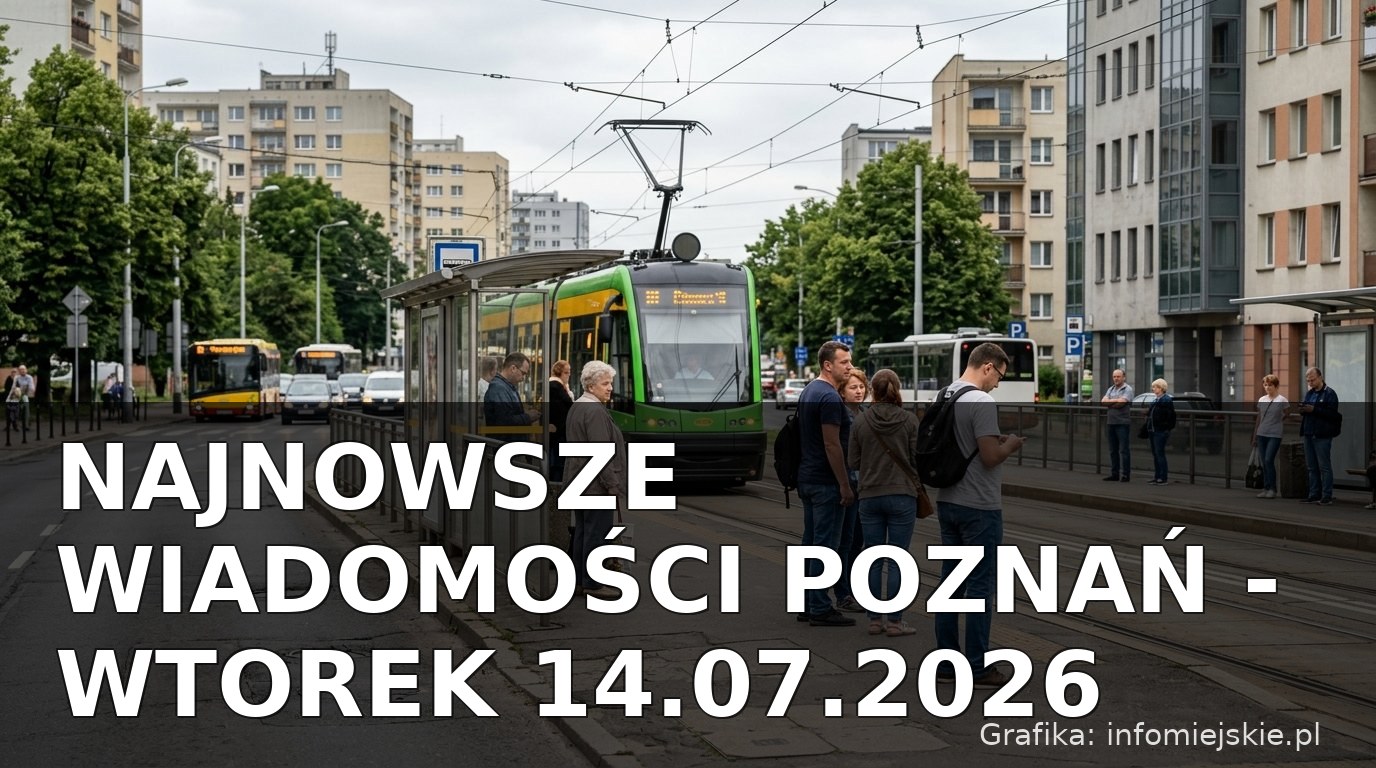 Najnowsze wiadomości Poznań – Wtorek 14.07.2026