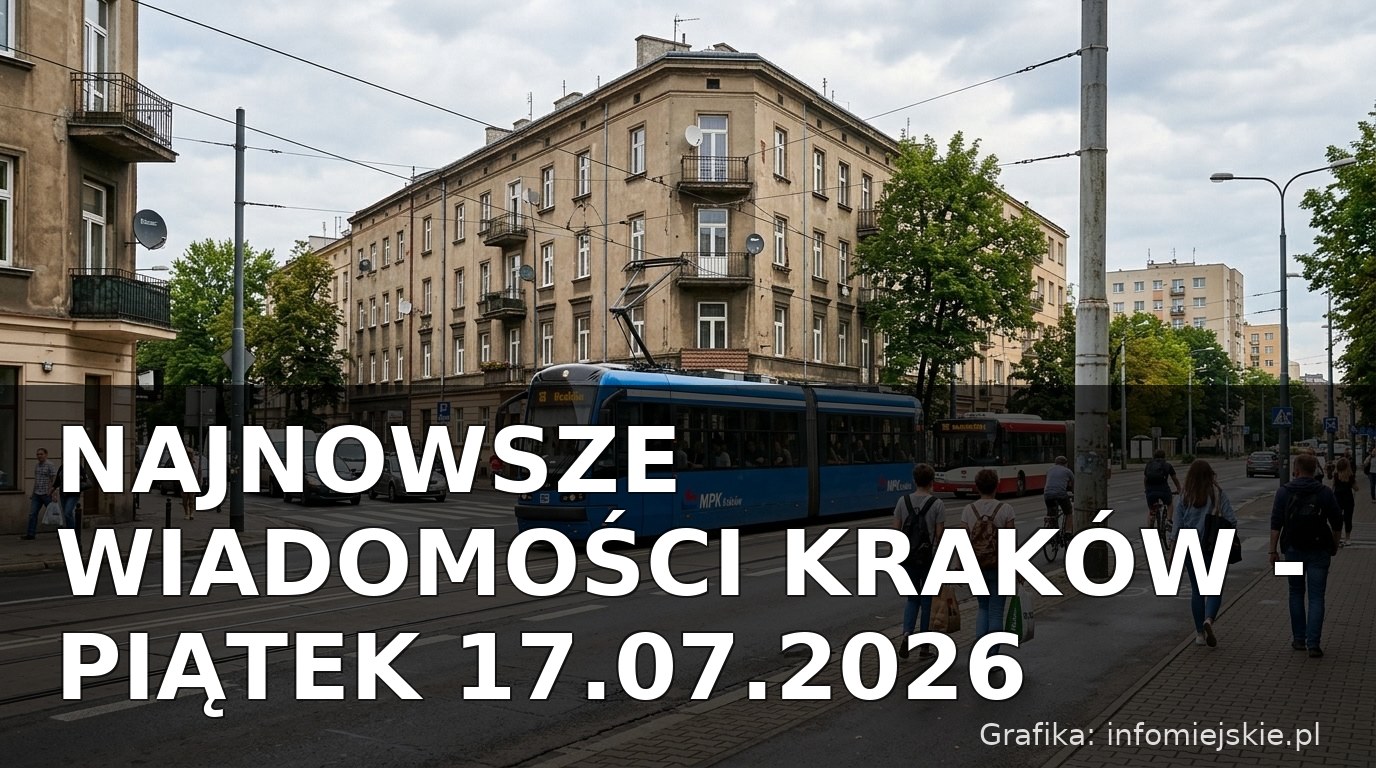 Najnowsze wiadomości Kraków – Piątek 17.07.2026
