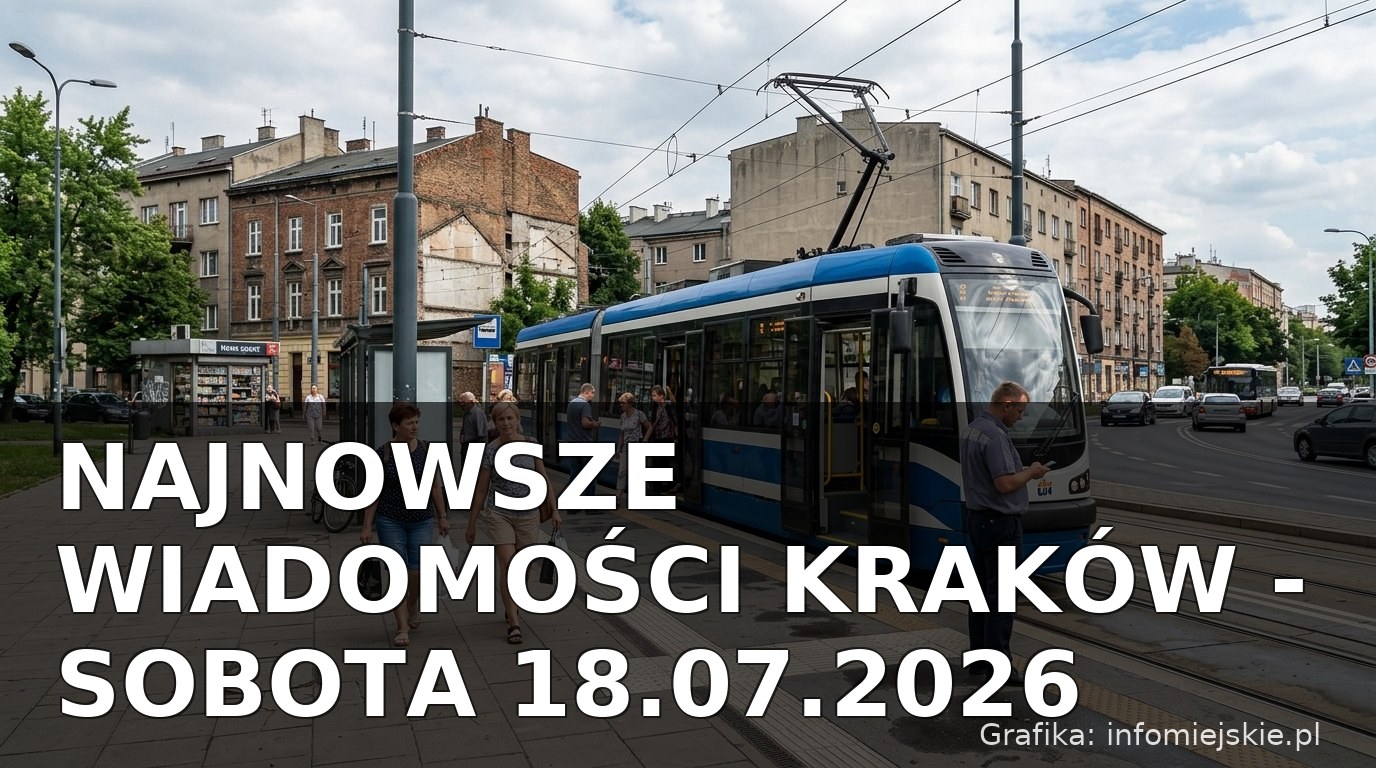 Najnowsze wiadomości Kraków – Sobota 18.07.2026
