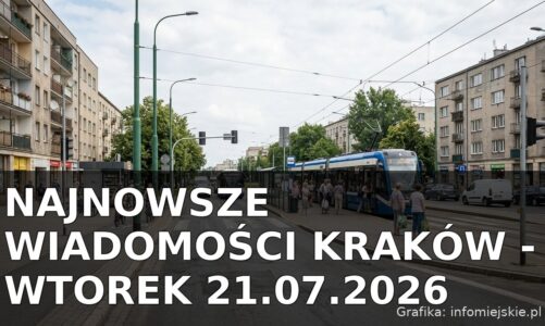 Najnowsze wiadomości Kraków – Wtorek 21.07.2026