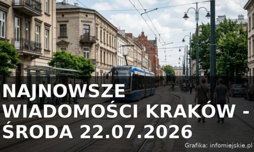 Najnowsze wiadomości Kraków – Środa 22.07.2026