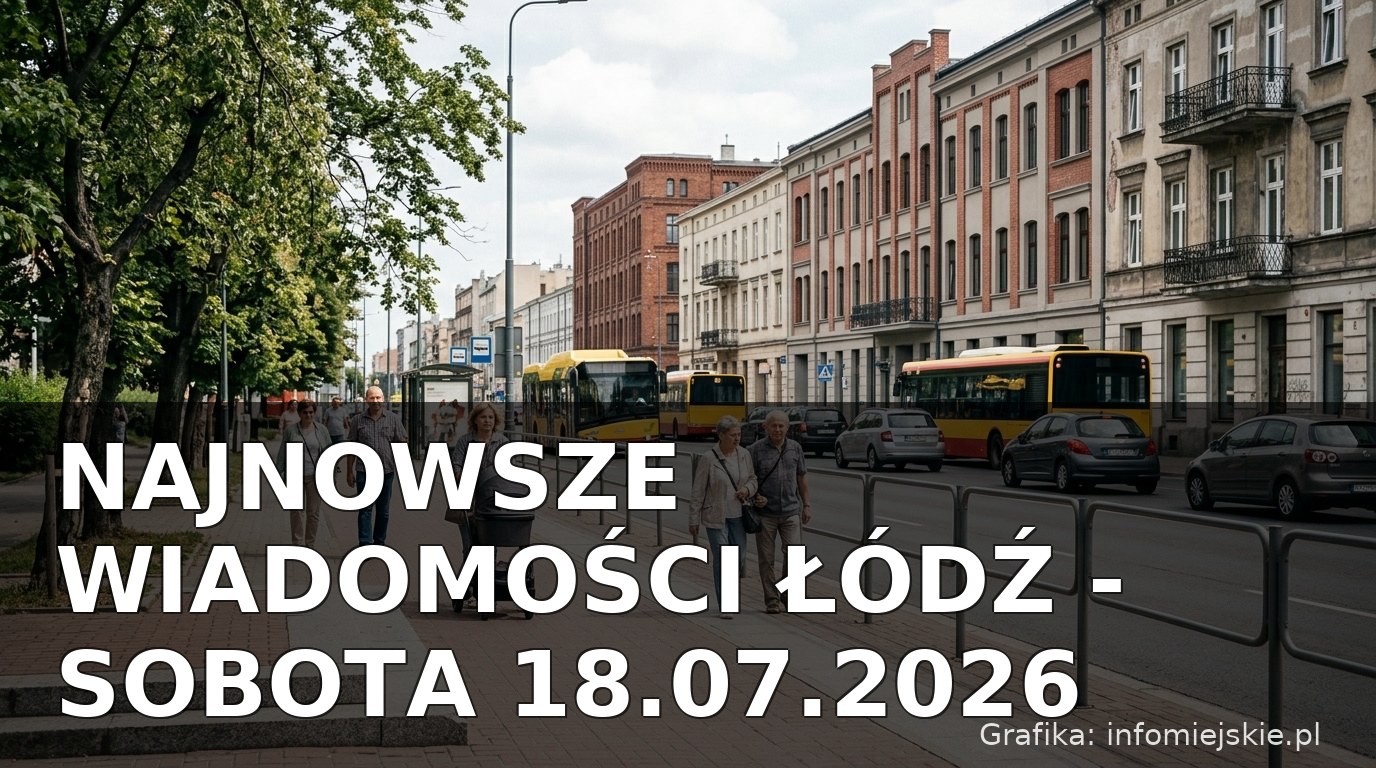 Najnowsze wiadomości Łódź – Sobota 18.07.2026