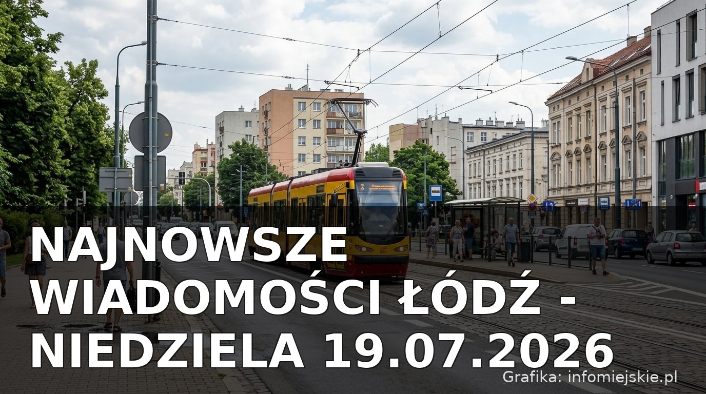 Najnowsze wiadomości Łódź – Niedziela 19.07.2026