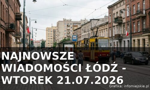 Najnowsze wiadomości Łódź – Wtorek 21.07.2026