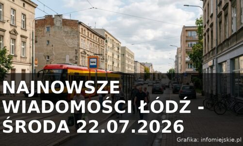Najnowsze wiadomości Łódź – Środa 22.07.2026
