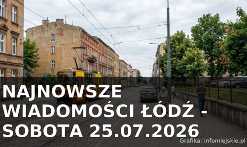 Najnowsze wiadomości Łódź – Sobota 25.07.2026