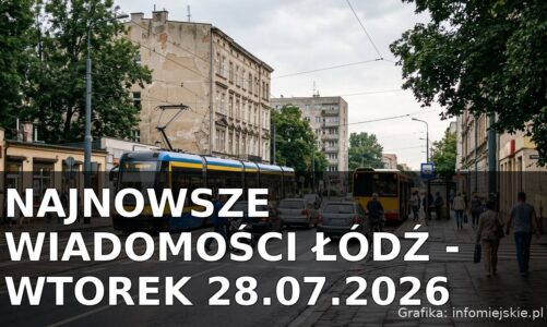 Najnowsze wiadomości Łódź – Wtorek 28.07.2026