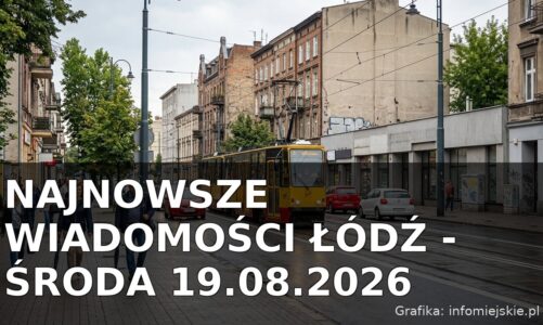 Najnowsze wiadomości Łódź – Środa 19.08.2026