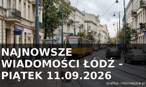 Najnowsze wiadomości Łódź – Piątek 11.09.2026