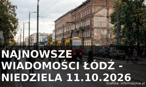 Najnowsze wiadomości Łódź – Niedziela 11.10.2026
