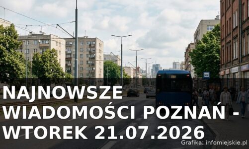 Najnowsze wiadomości Poznań – Wtorek 21.07.2026