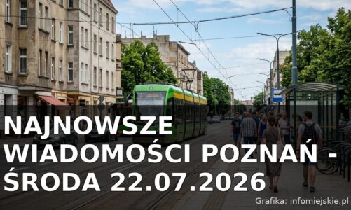 Najnowsze wiadomości Poznań – Środa 22.07.2026