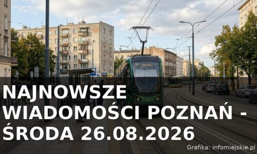 Najnowsze wiadomości Poznań – Środa 26.08.2026