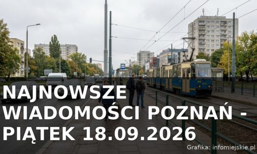 Najnowsze wiadomości Poznań – Piątek 18.09.2026