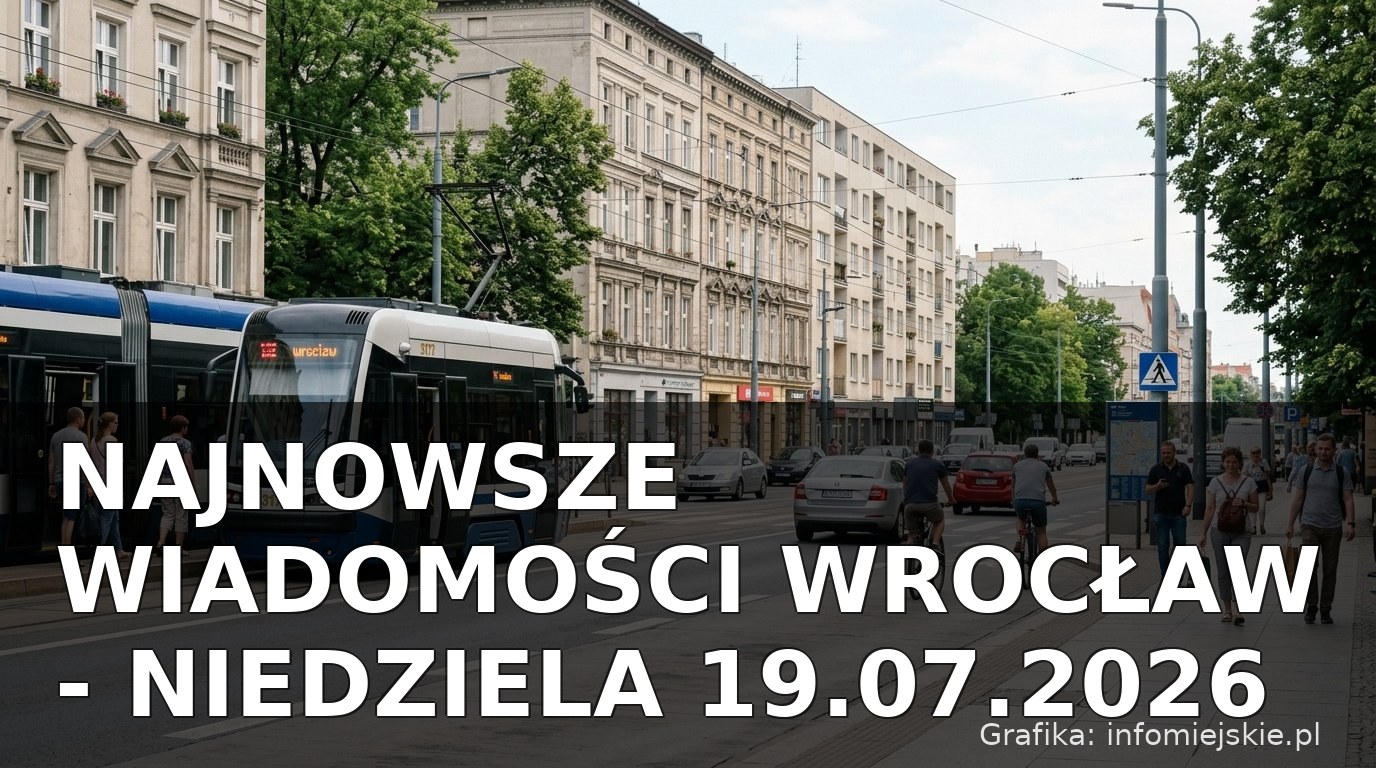 Najnowsze wiadomości Wrocław – Niedziela 19.07.2026
