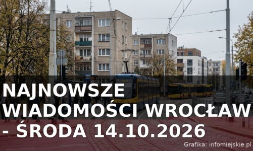 Najnowsze wiadomości Wrocław – Środa 14.10.2026