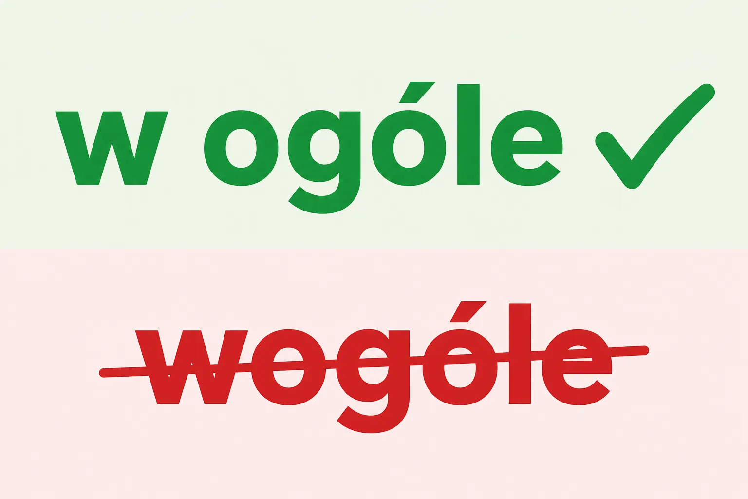 W ogóle czy wogóle — jak się pisze?