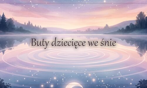 Buty dziecięce we śnie